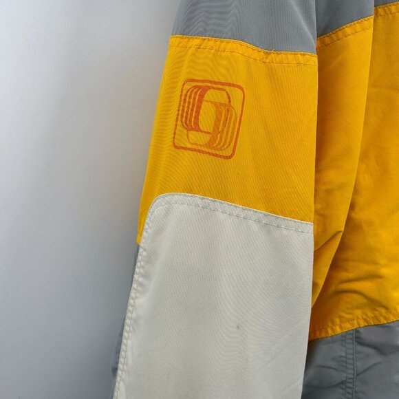BURTON *FLAWED* Men's Vintage Toast Gray Yellow Snowboard Jacket Size Large - Picture 9 of 15